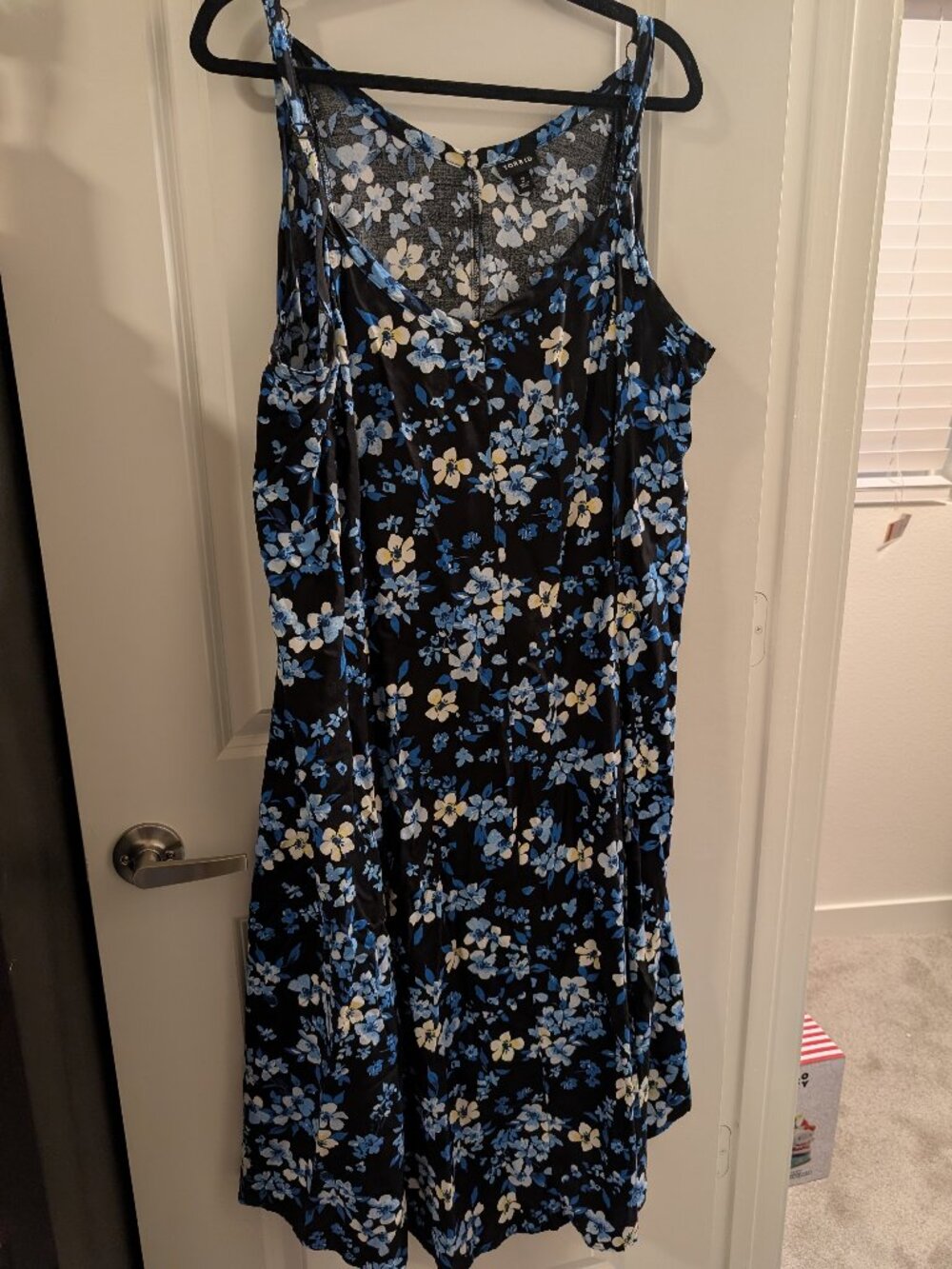 Torrid Size 3(3X) ~ Midi Challis Sleeveless Trapeze Dress